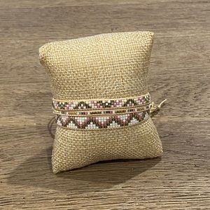 NWT - Handmade boho beaded loom Bracelet stack